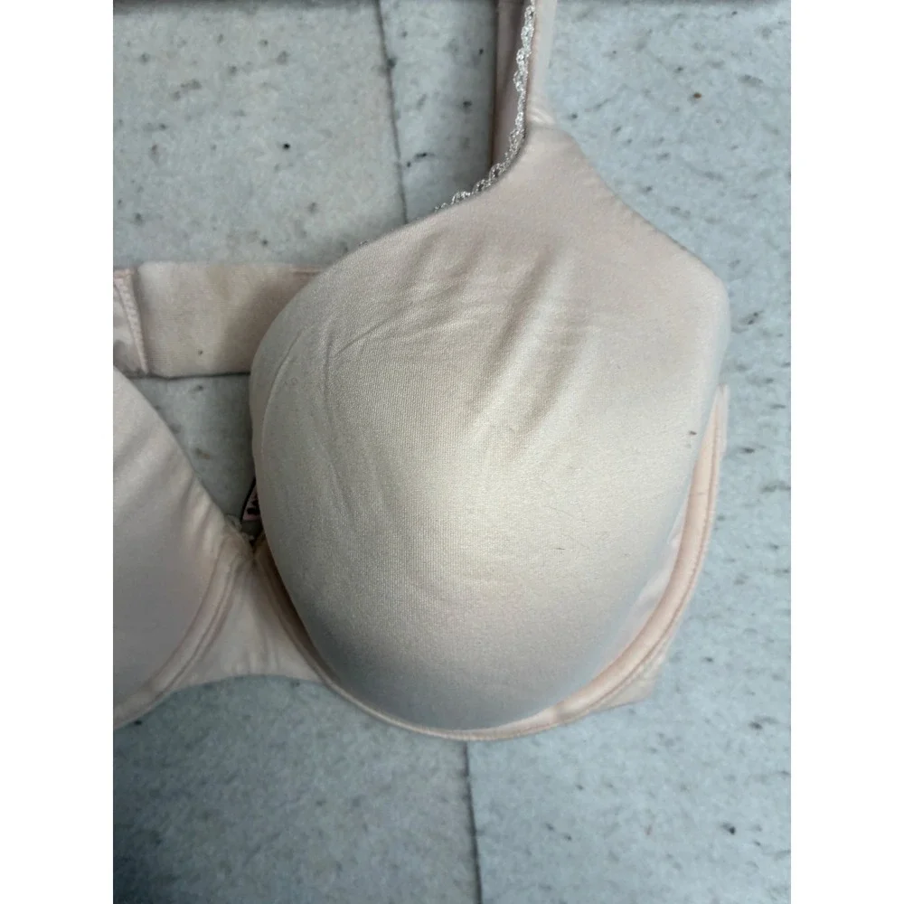 Victoria's Secret Body By Victoria Lined Perfect Coverage Bra Beige 32DDD